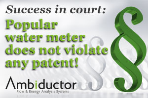 Popular water meter does not violate any patent