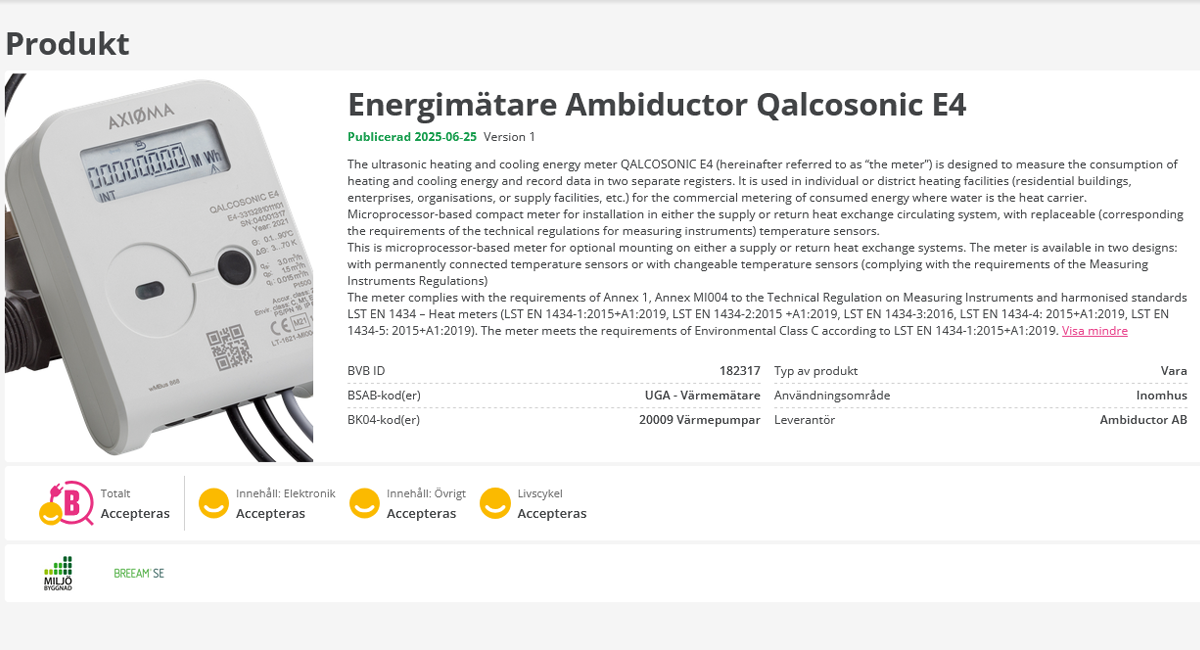 Byggvarubedömningen